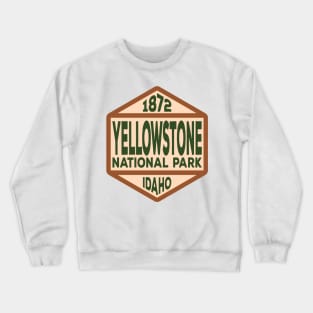 Yellowstone National Park Idaho badge Crewneck Sweatshirt